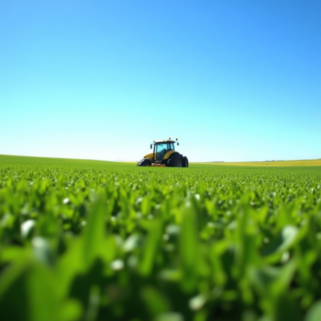 Campo de soja en la pampa argentina