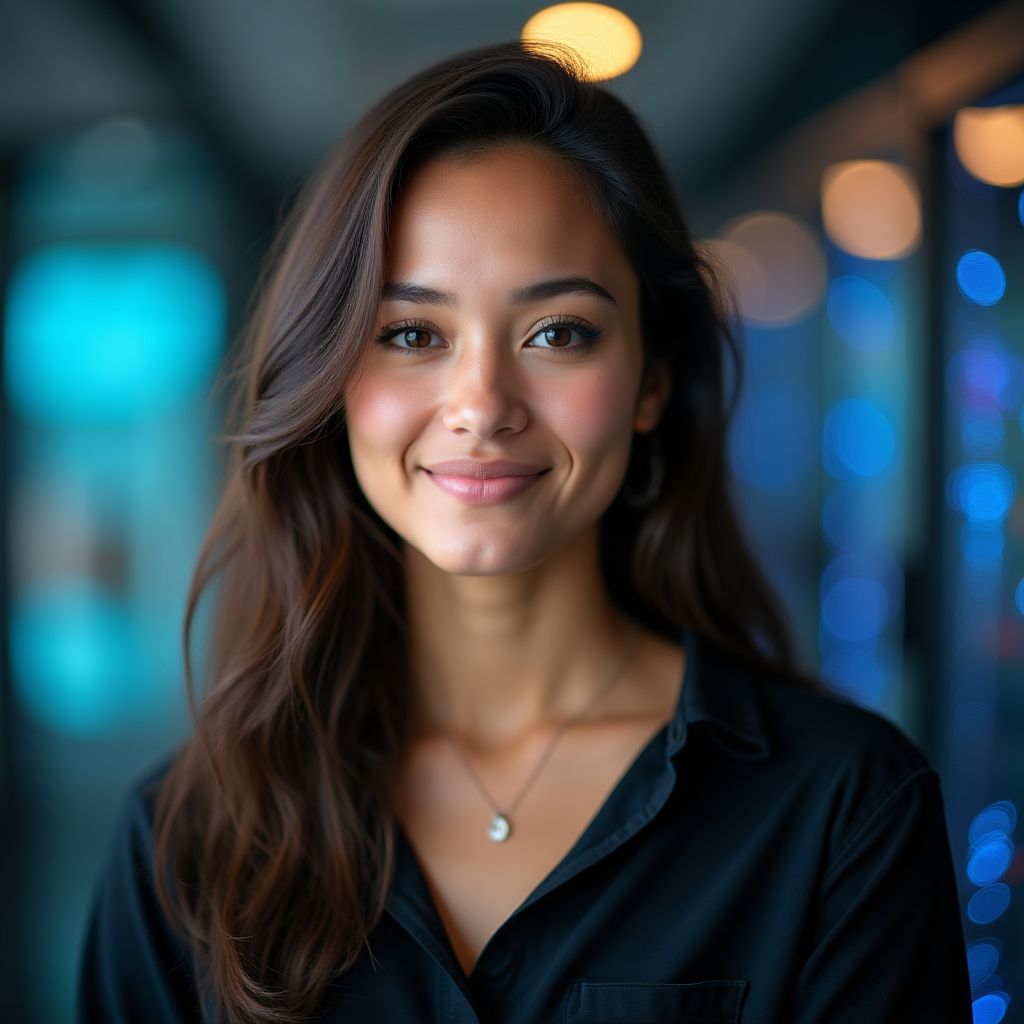Retrato de la Analista de Tecnología, Carla Romano